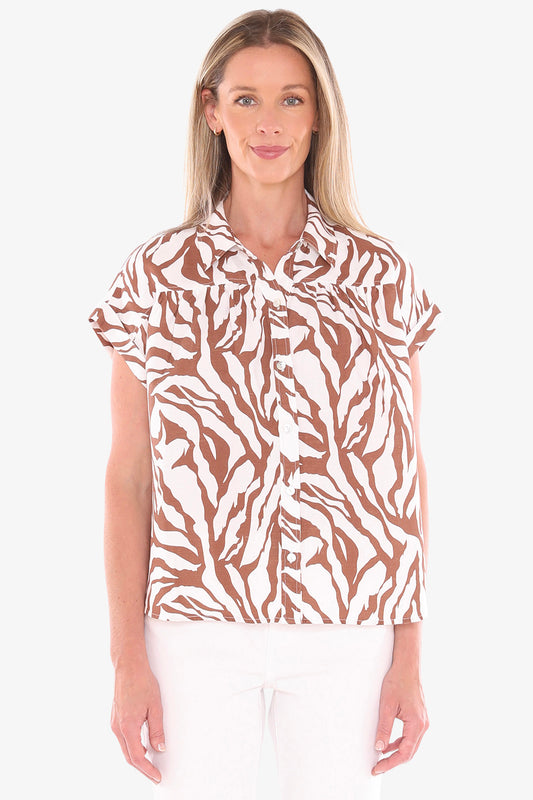 Jump zebra print shirt