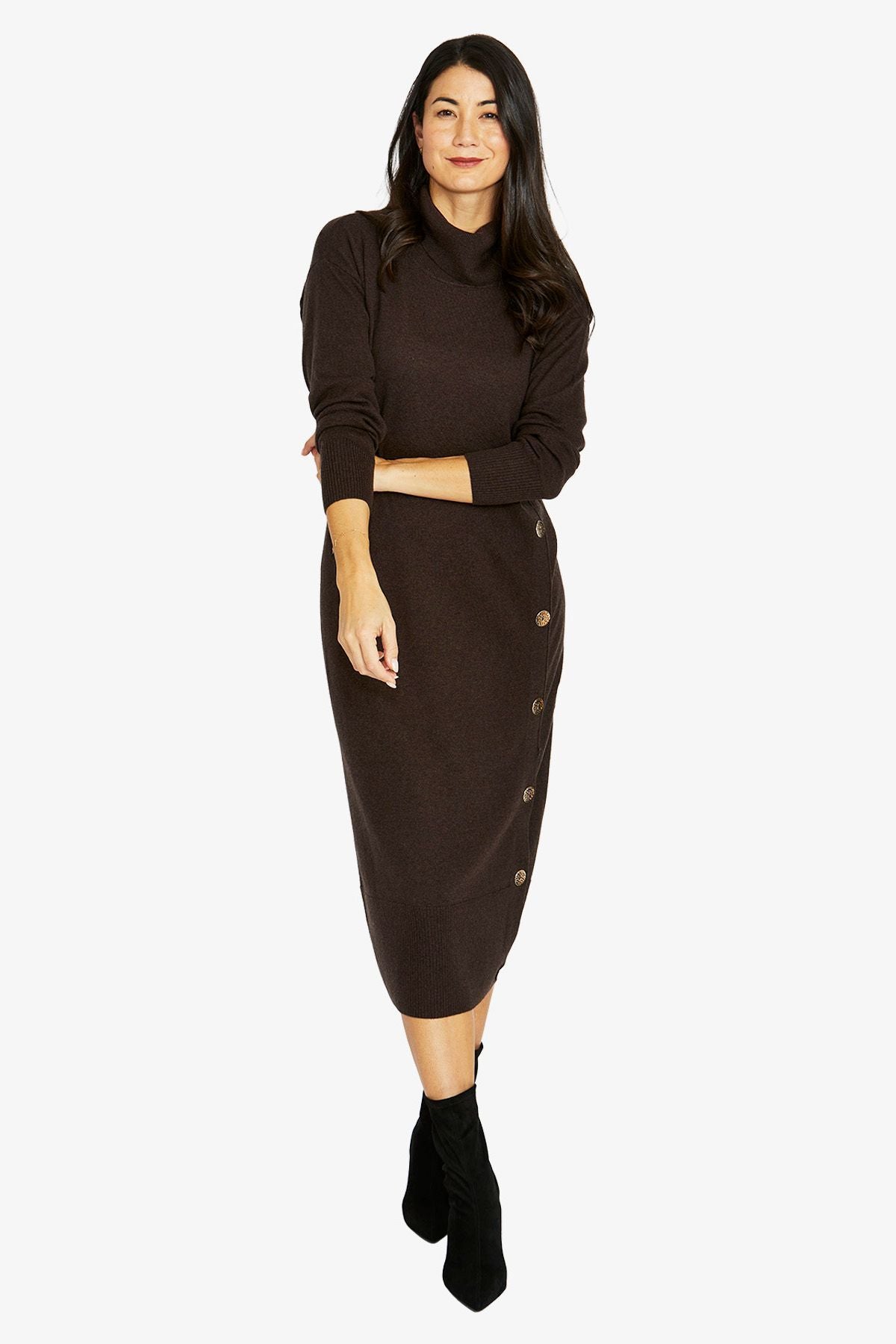 Jump Side Button dress
