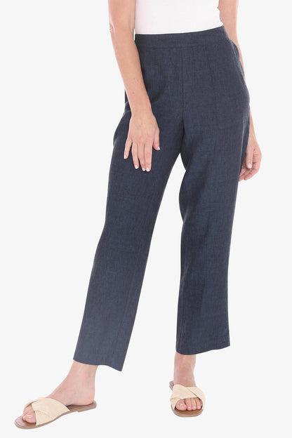Jump linen pants in steel