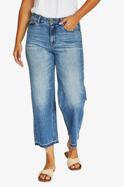 Jump raw hem detail jeans