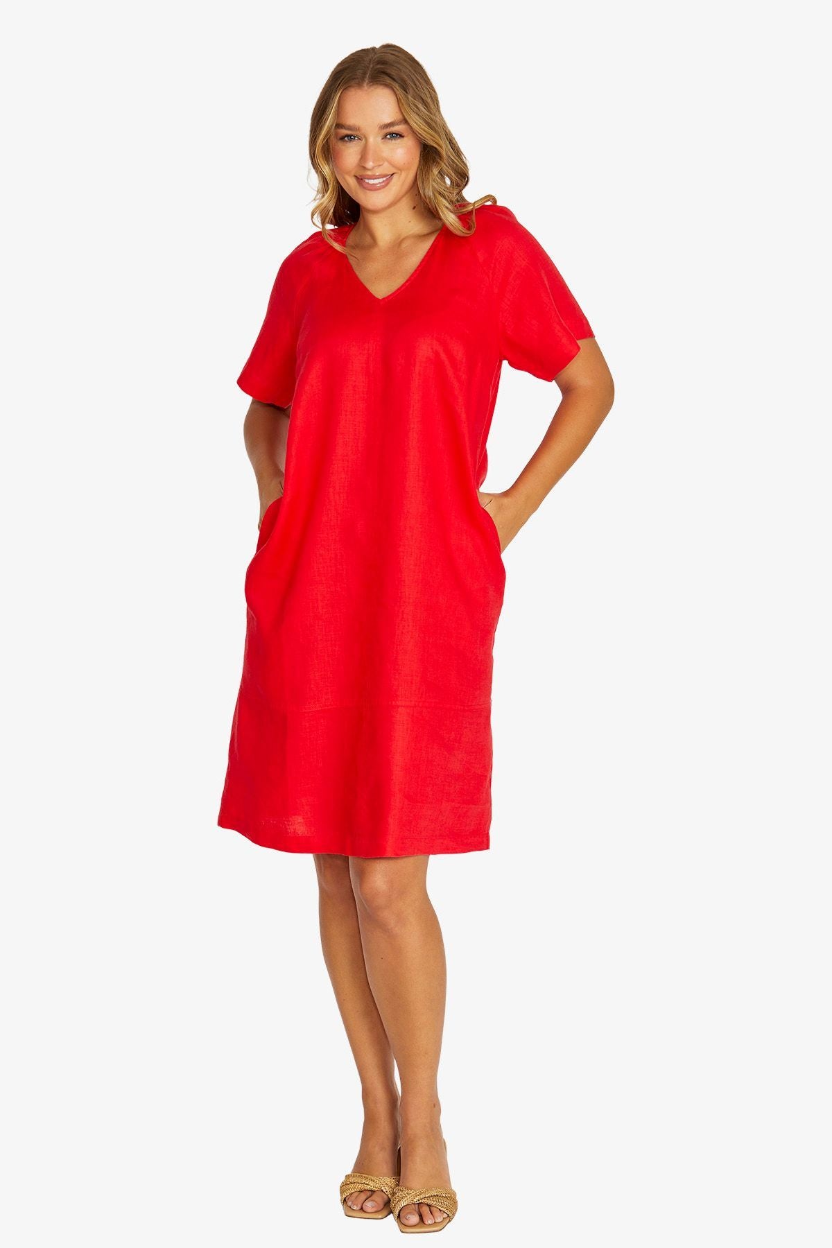 Jump flutter sleeve dress