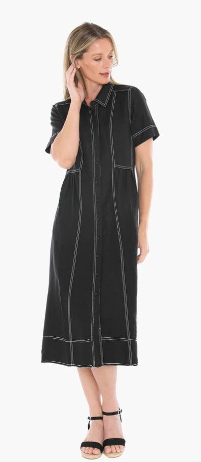 Jump contrast stitch dress