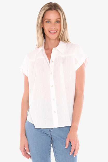 Jump white linen shirt