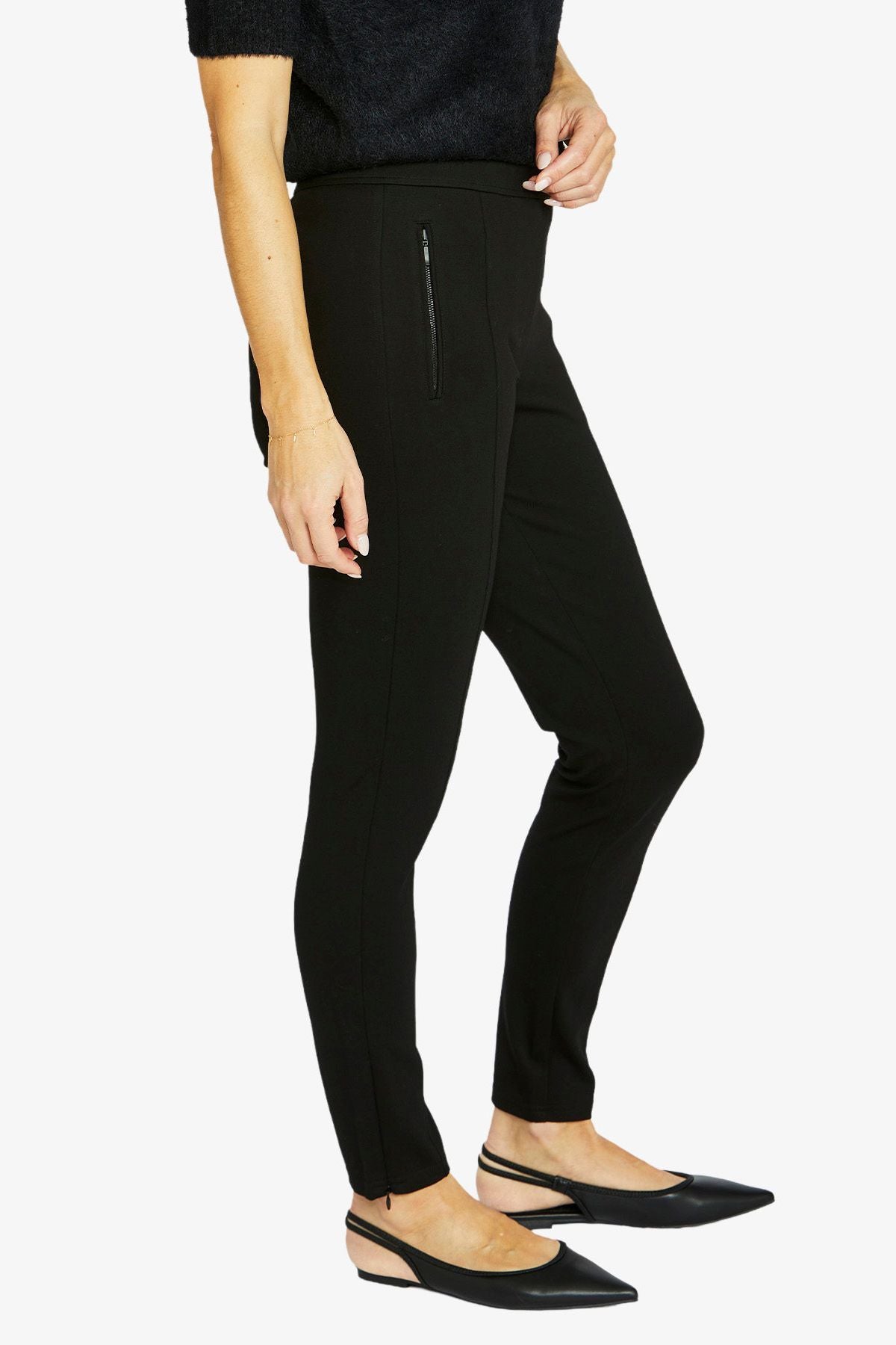 Jump Slim Zip Ponte pant