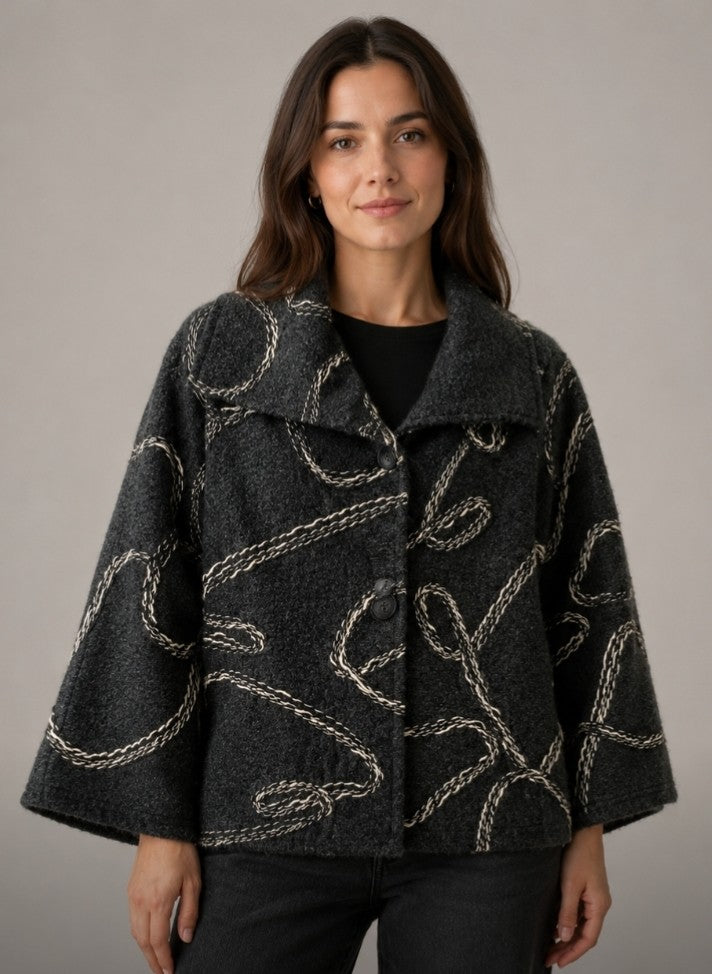 L S Collection textured jacket