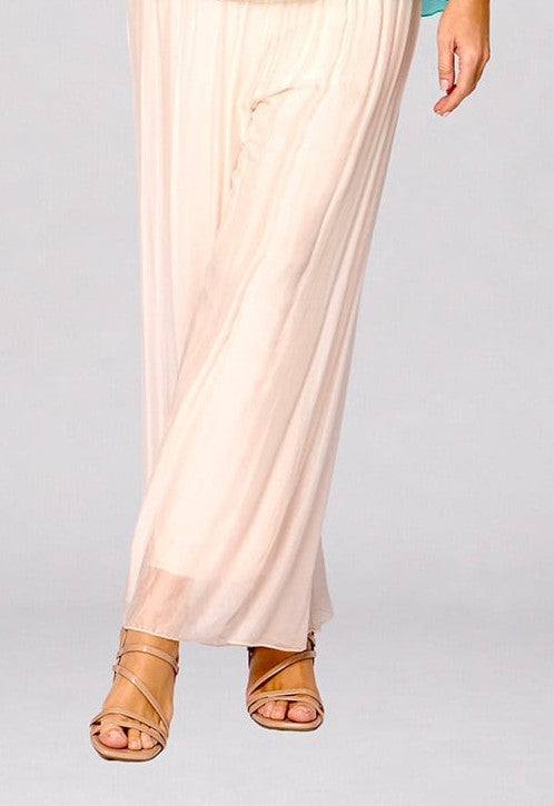 La Strada cream silk pants