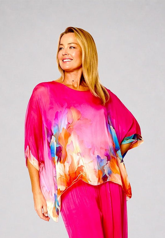 La Strada silk top and pants