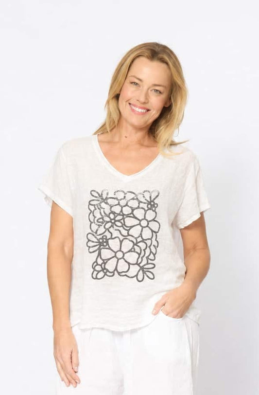 La Strada linen top
