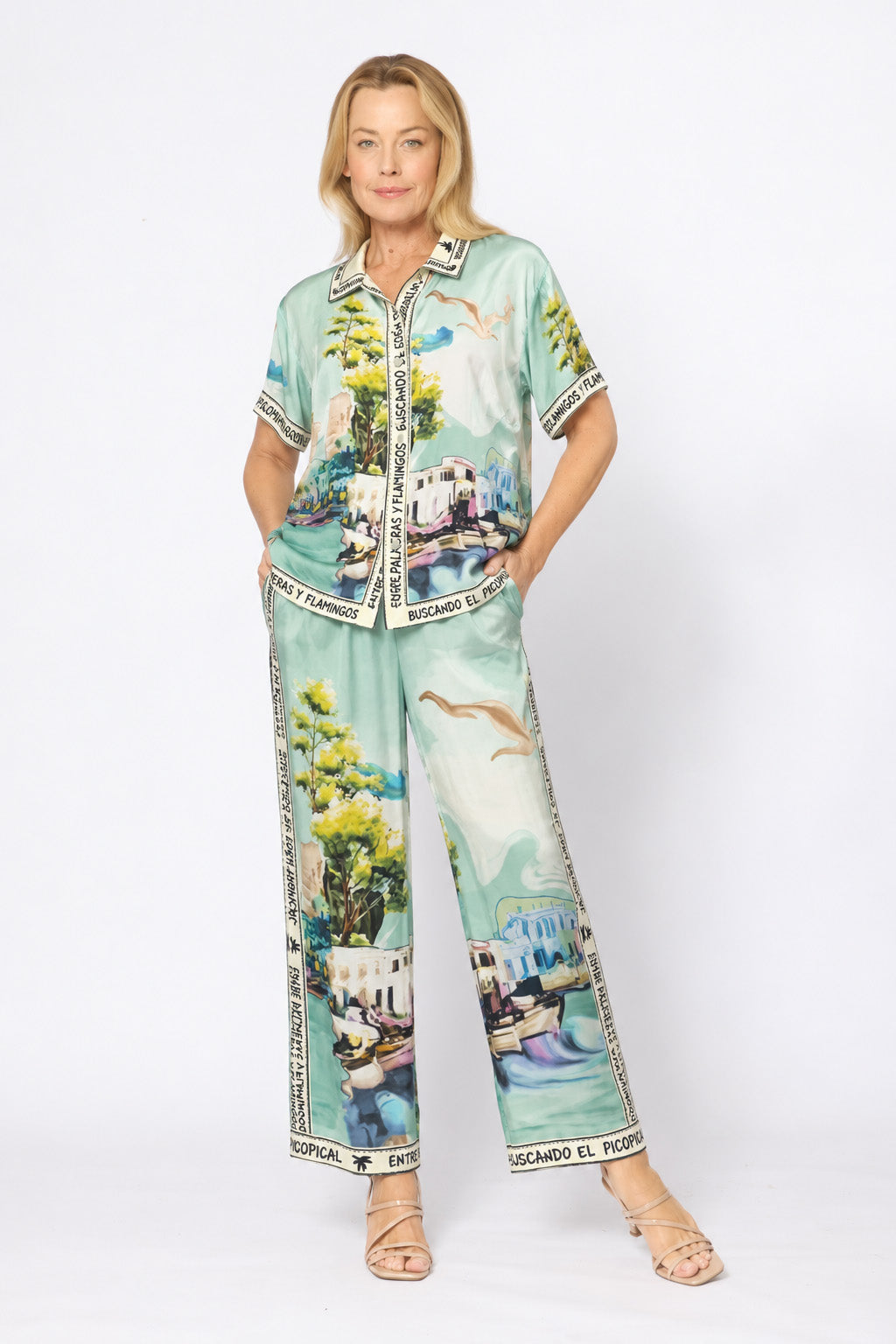 La Strada print shirt