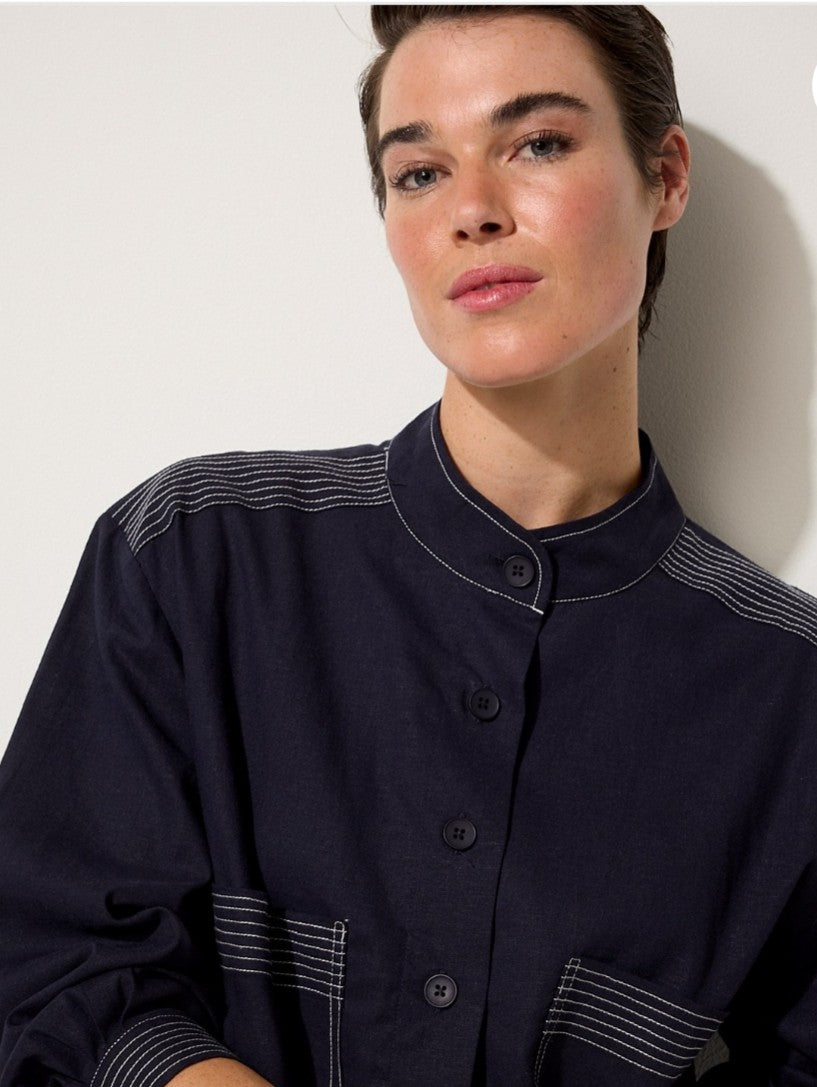 Marco Polo contrast stitch jacket