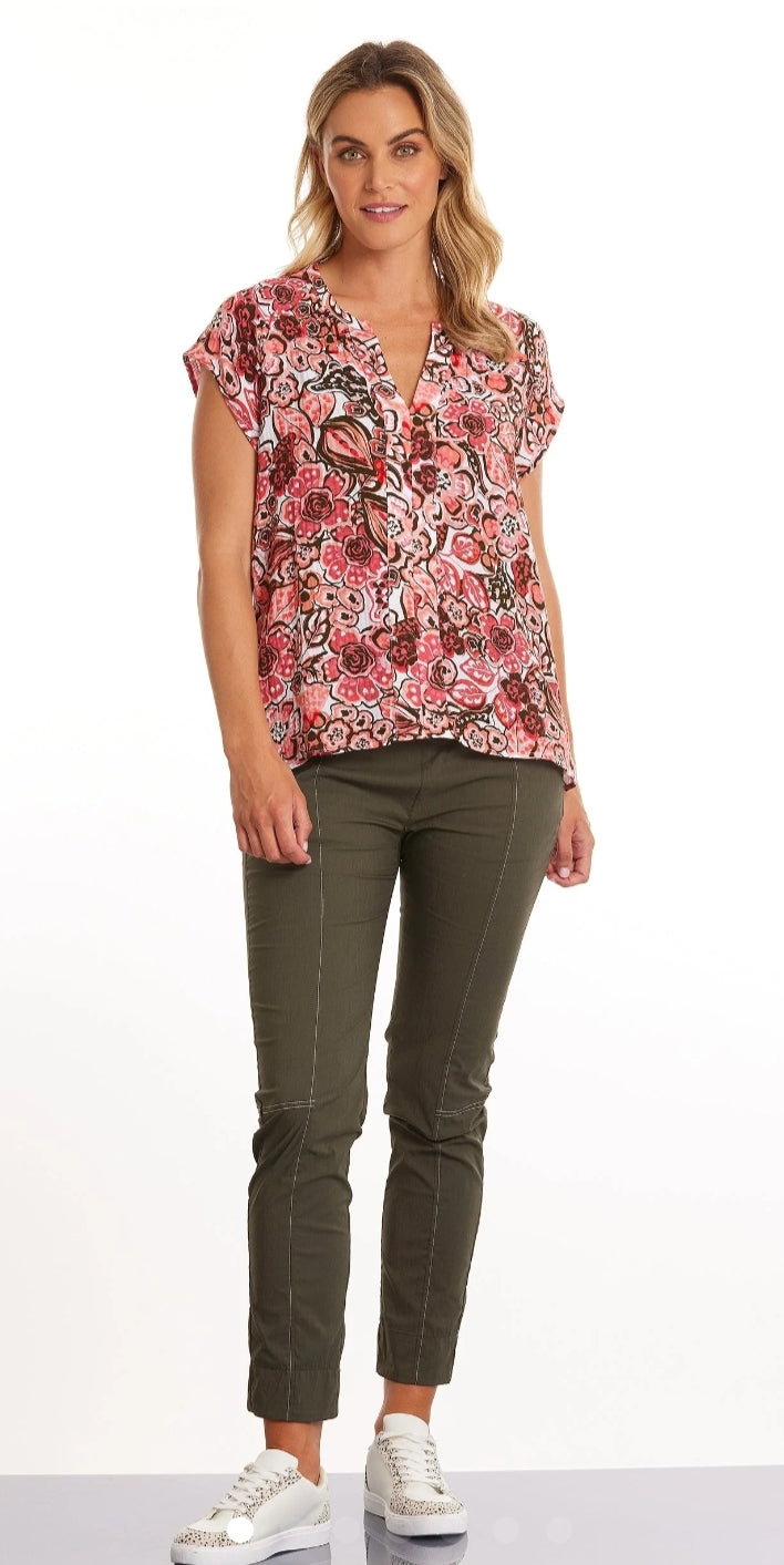 Marco Polo Floral Tapestry top