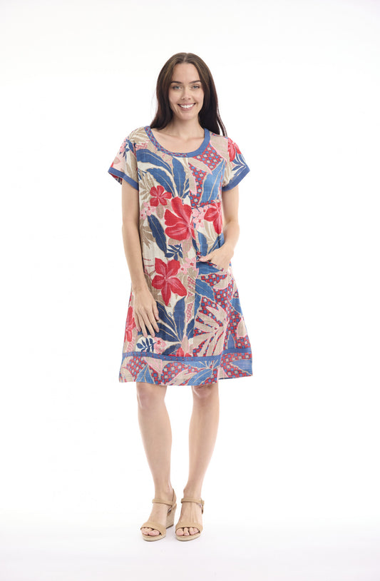 Orientique Cavailon patch dress