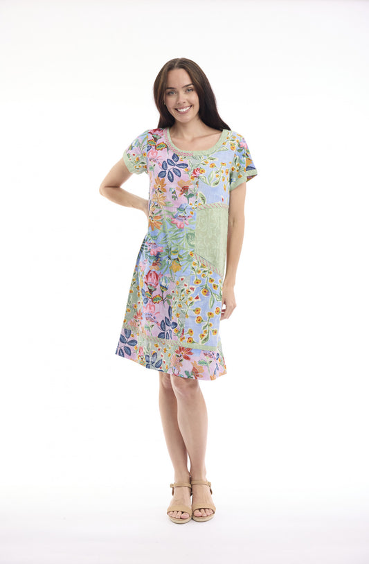 Orientique Sur Mer patch dress