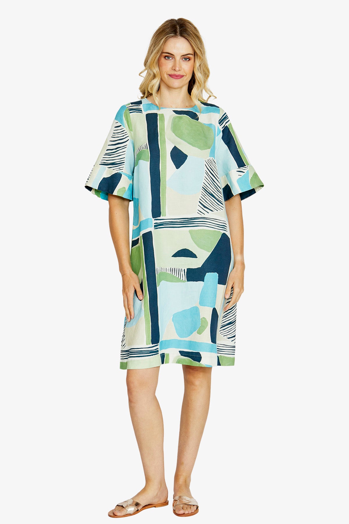 Ping Pong Hazel dress in Naxos print
