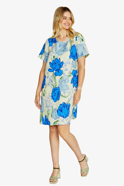 Ping Pong Tessa dress in Santorini print