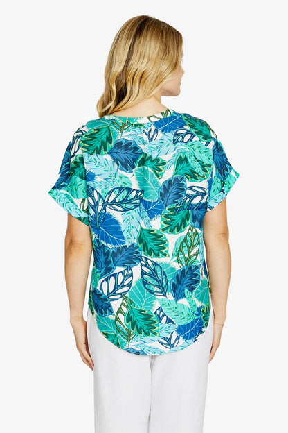 Ping Pong Daintree print top