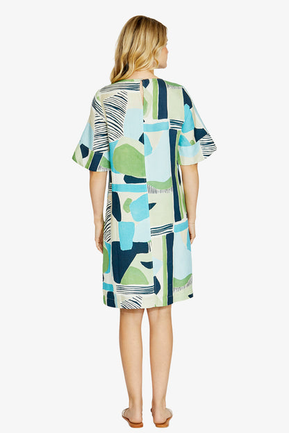 Ping Pong Hazel dress in Naxos print