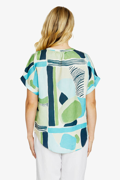 Ping Pong Naxos print blouse