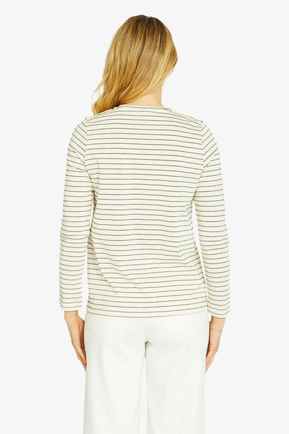 Ping Pong Camilla striped L/Slv crew