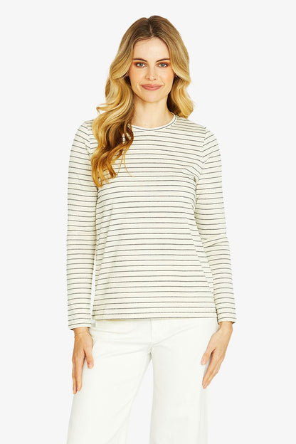Ping Pong Camilla striped L/Slv crew