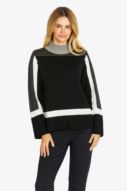 Ping Pong Ally colour block pullover
