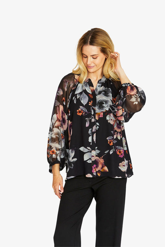 Ping Pong Porcelain Floral blouse