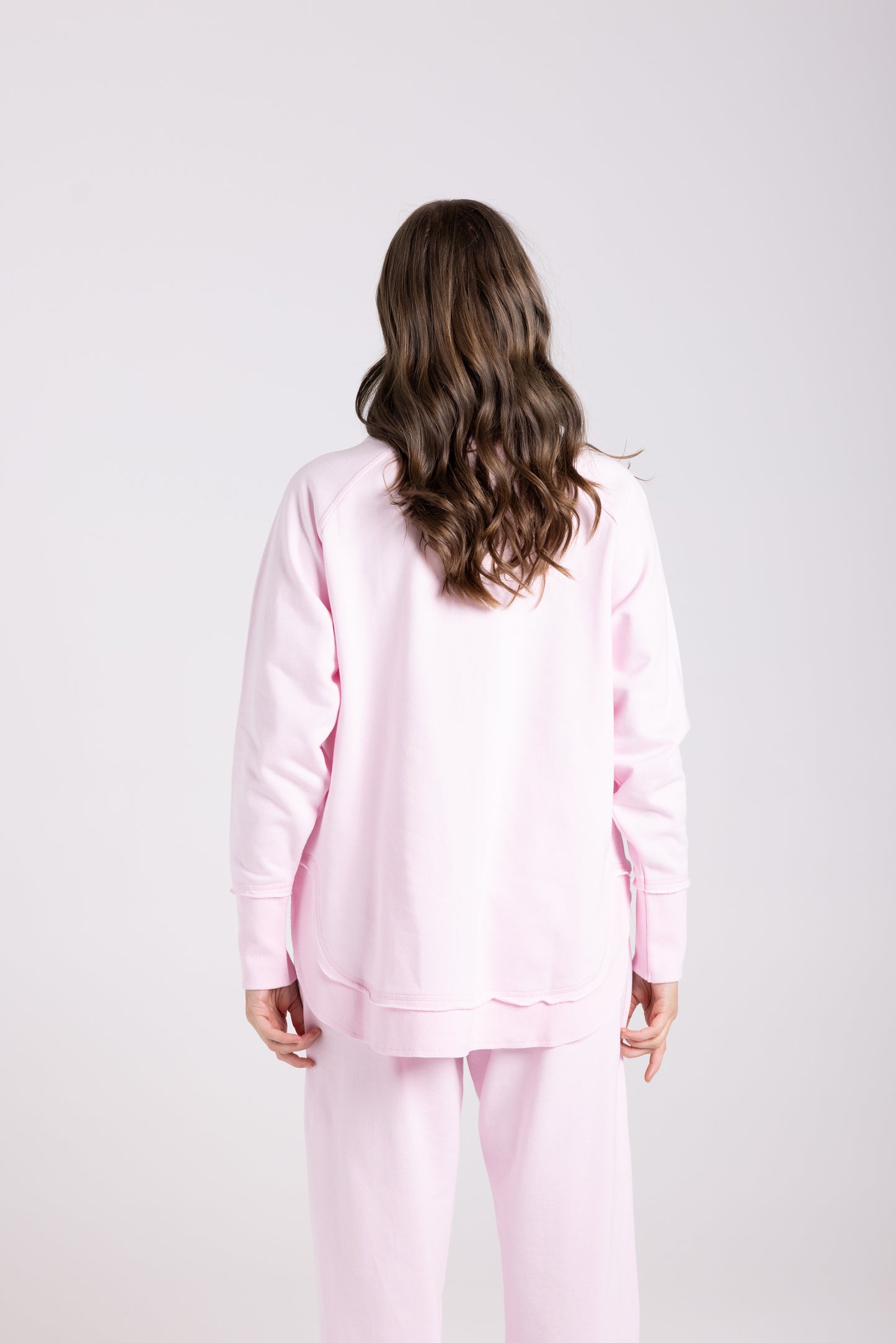 Two Ts logo sweater in soft pink