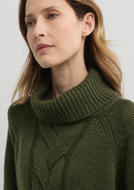 Yarra Trail Rationale knit in loden