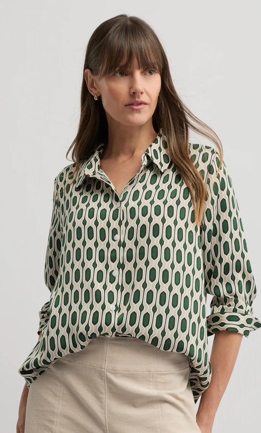 Yarra Trail loden print shirt