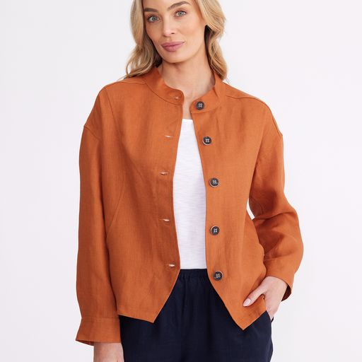 Yarra Trail linen jacket