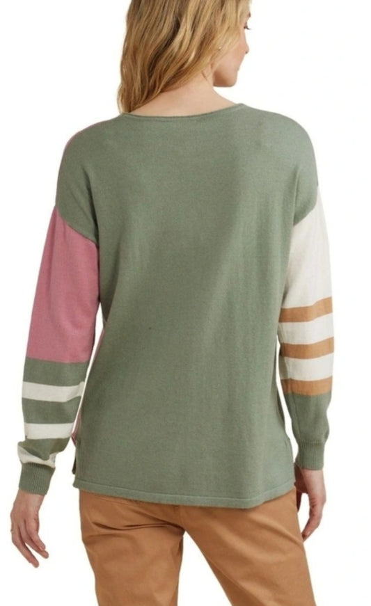 Yarra Trail multi stripe knit