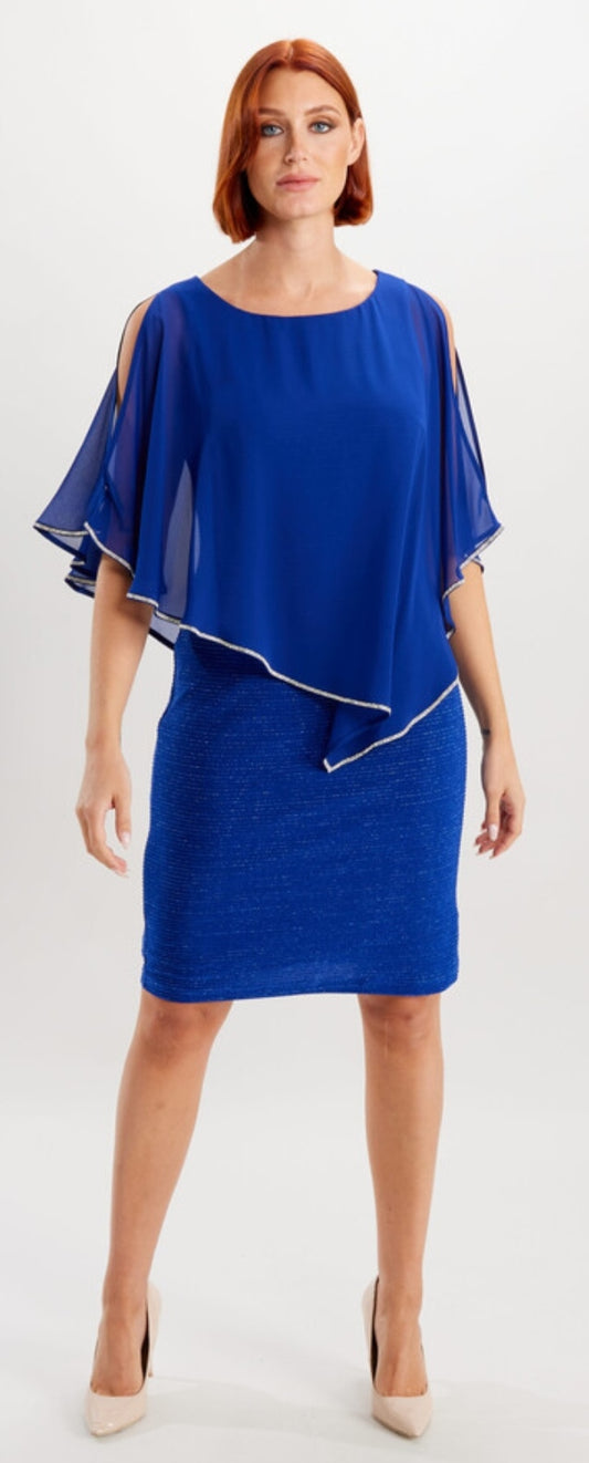 Frank Lyman overlay dress royal
