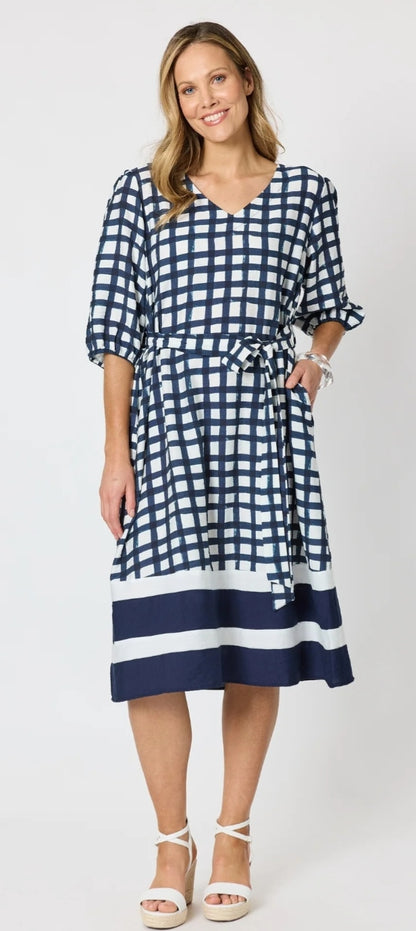 Clarity Monaco Grid dress