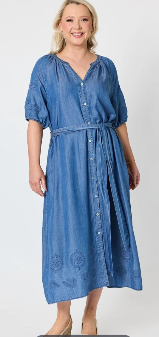 Gordon Smith chambray denim dress