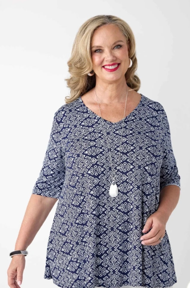 Swish Aztec print top