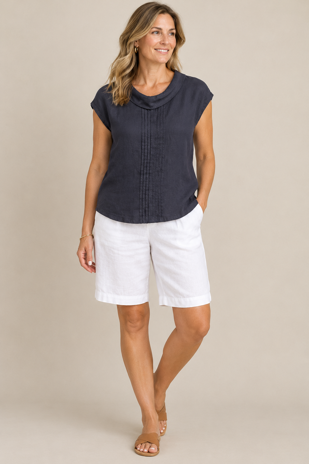 See Saw linen top