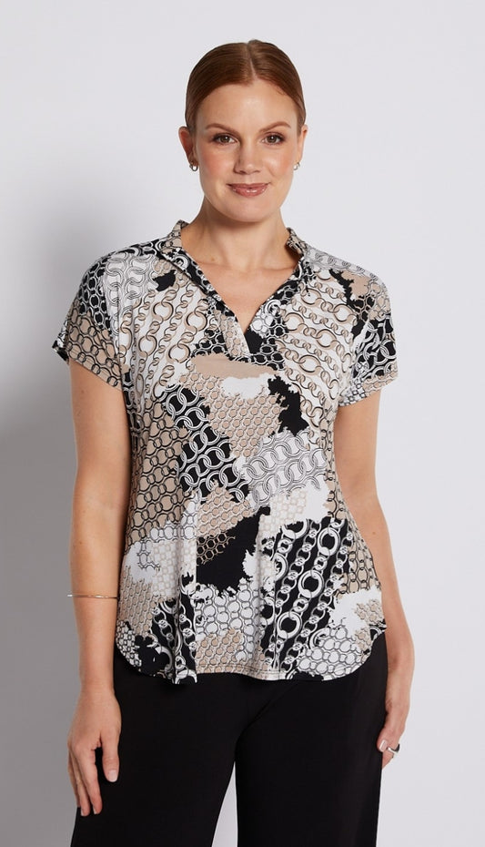 Philosophy Nehru neck tee