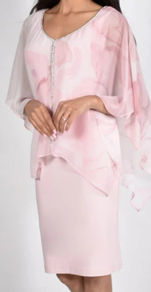 Frank Lyman dusky pink dress