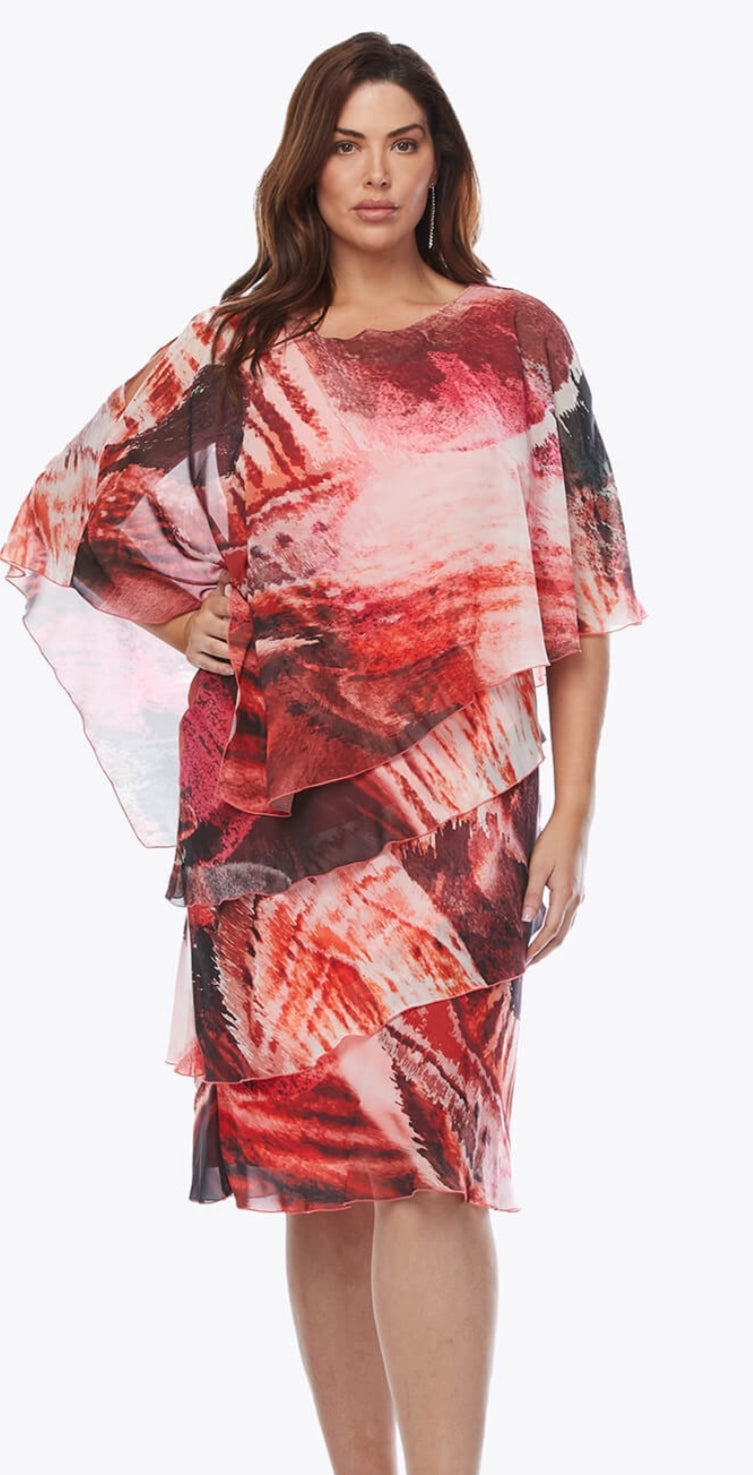 Layla Jones layered print dress